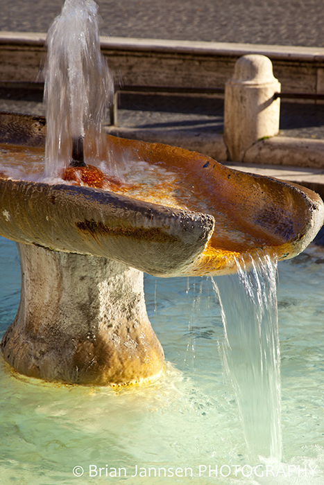 Water Fountain Spanish Steps Rome Italy Water Fountain Spanish Steps Rome Italy