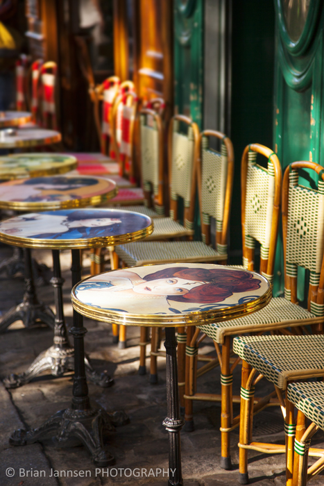 Cafe Tables Chairs Place Du Tertre Montmartre Paris France Brian
